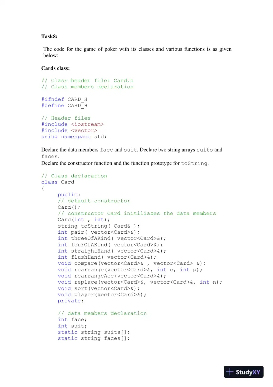Development of a Poker Game Application Using Object-Oriented Programming Techniques, page 7