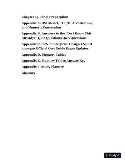 CCNP Enterprise Design ENSLD 300-420 Official Cert Guide: Designing Cisco Enterprise Networks (2020) - Page 16 preview image