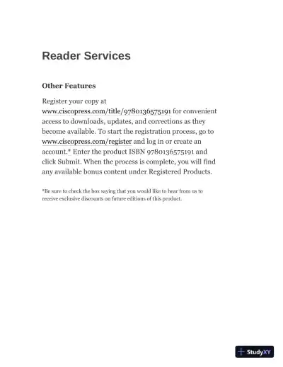 CCNP Enterprise Design ENSLD 300-420 Official Cert Guide: Designing Cisco Enterprise Networks (2020) - Page 17 preview image