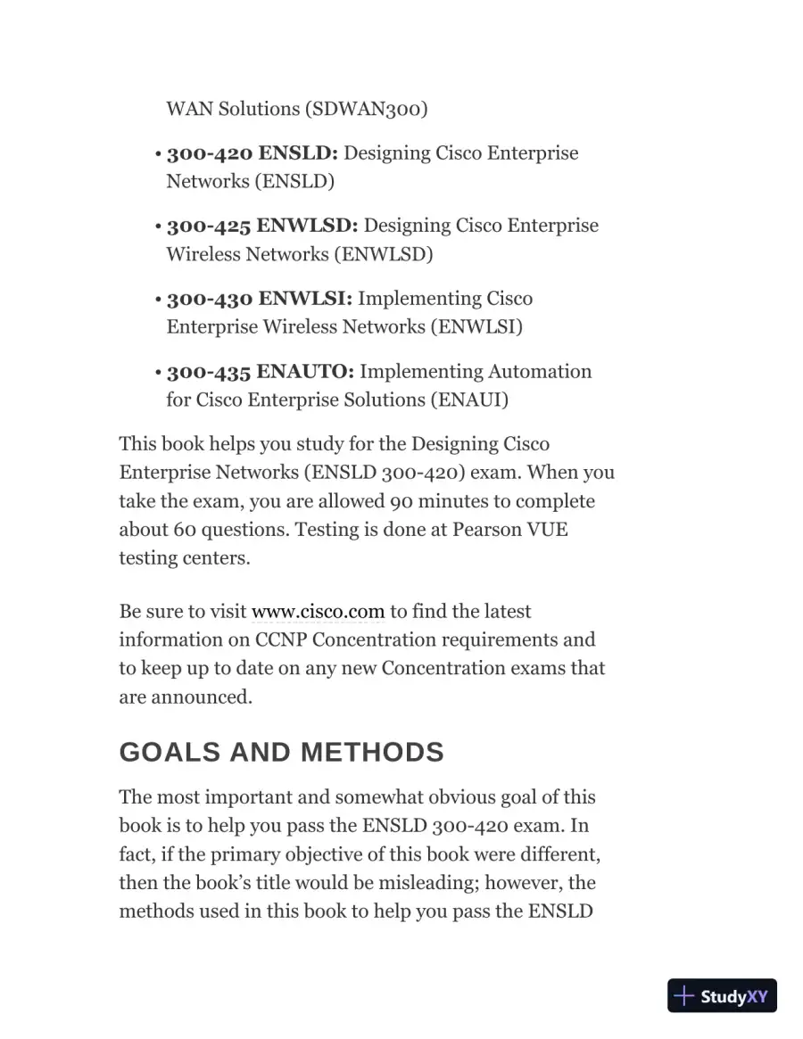 CCNP Enterprise Design ENSLD 300-420 Official Cert Guide: Designing Cisco Enterprise Networks (2020), page 31