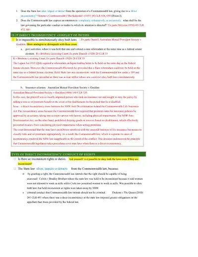 Section 109 of the Australian Constitution - Page 2 preview image