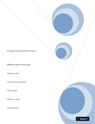 Compensation and Benefit System - Page 1 preview image
