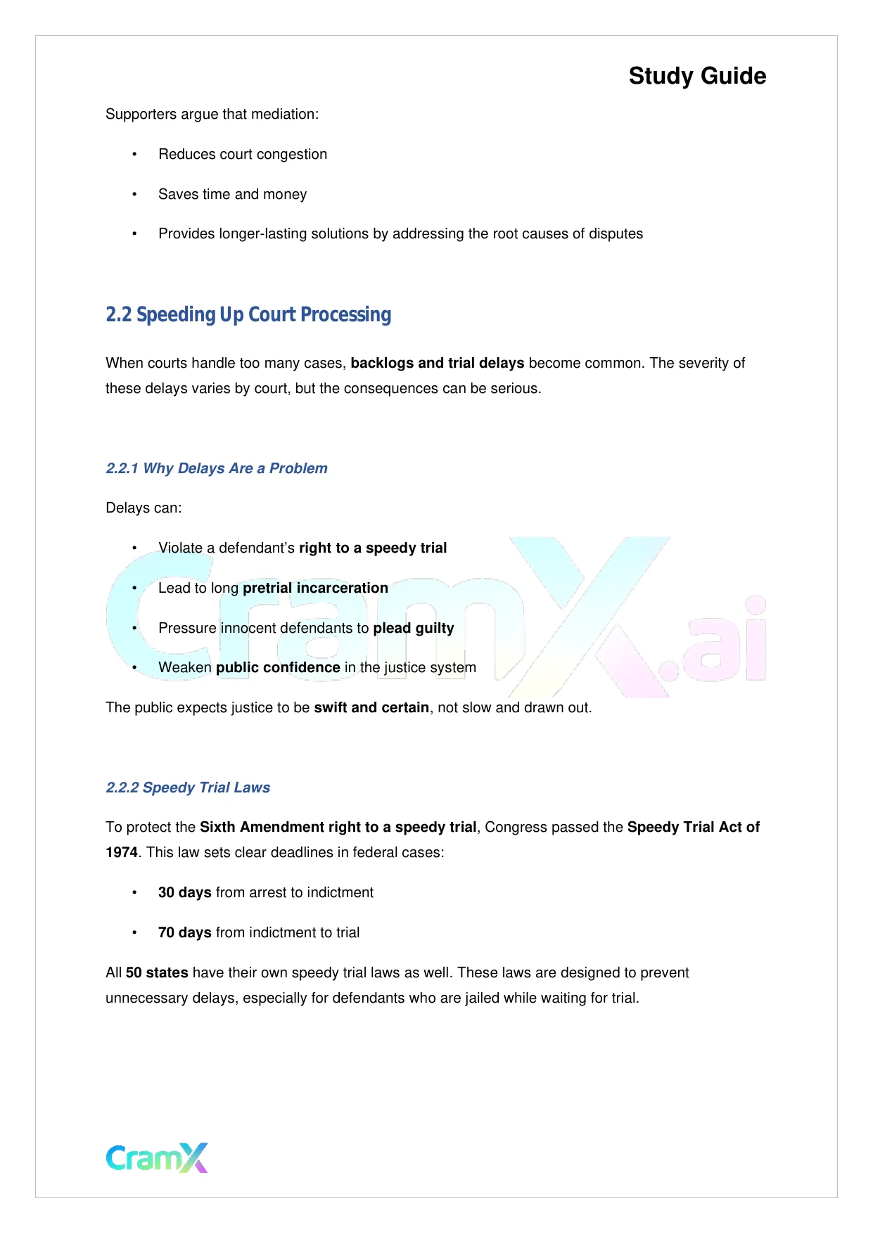 Criminal Justice - Criminal Courts - Page 6 preview image