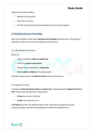 Criminal Justice - Criminal Courts - Page 6 preview image