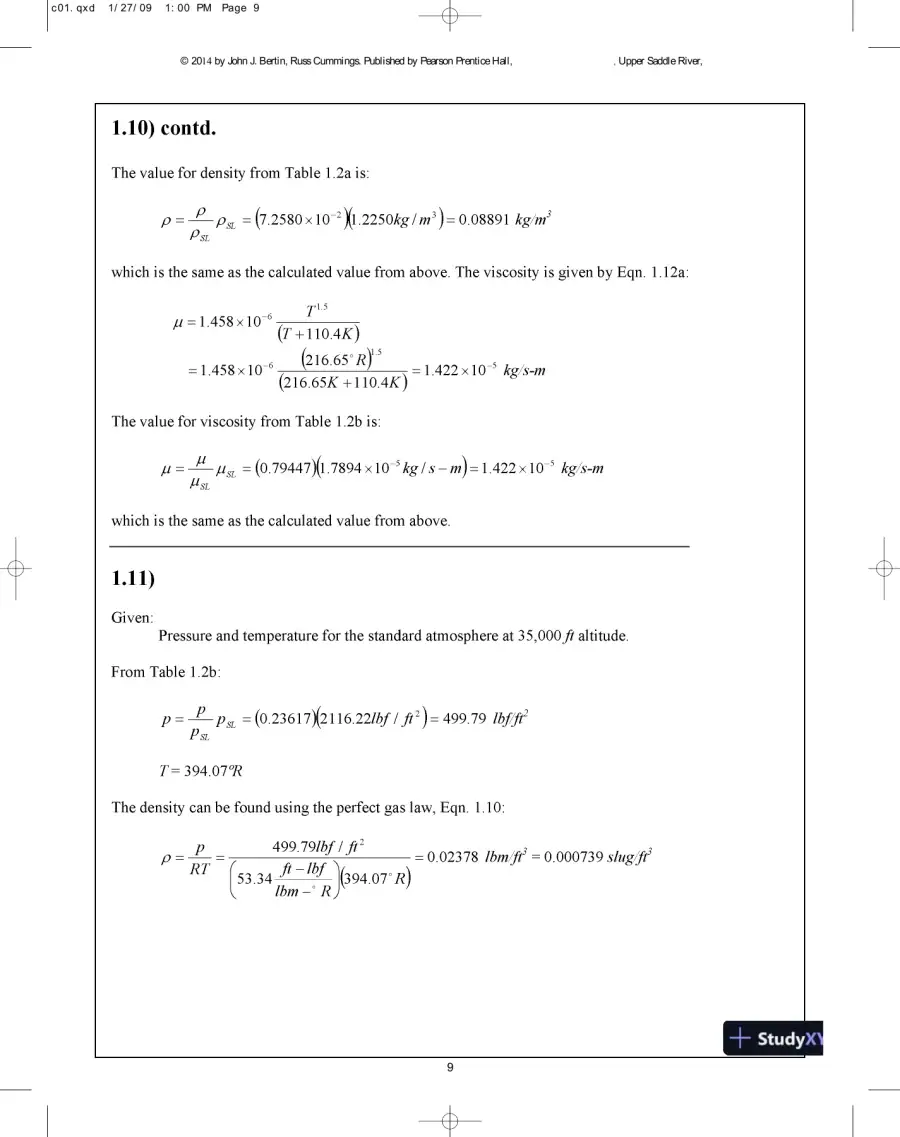 Solution Manual for Aerodynamics for Engineers, 6th Edition, page 10
