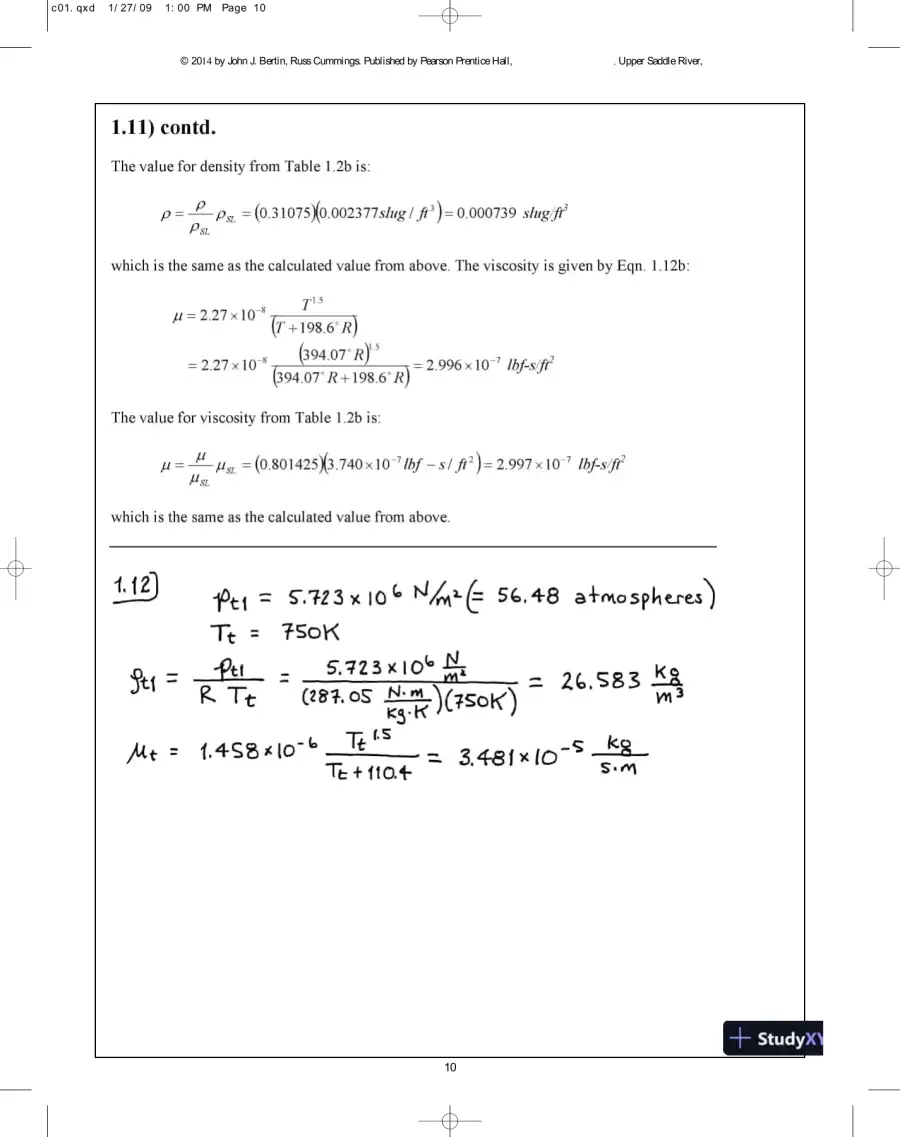 Solution Manual for Aerodynamics for Engineers, 6th Edition, page 11