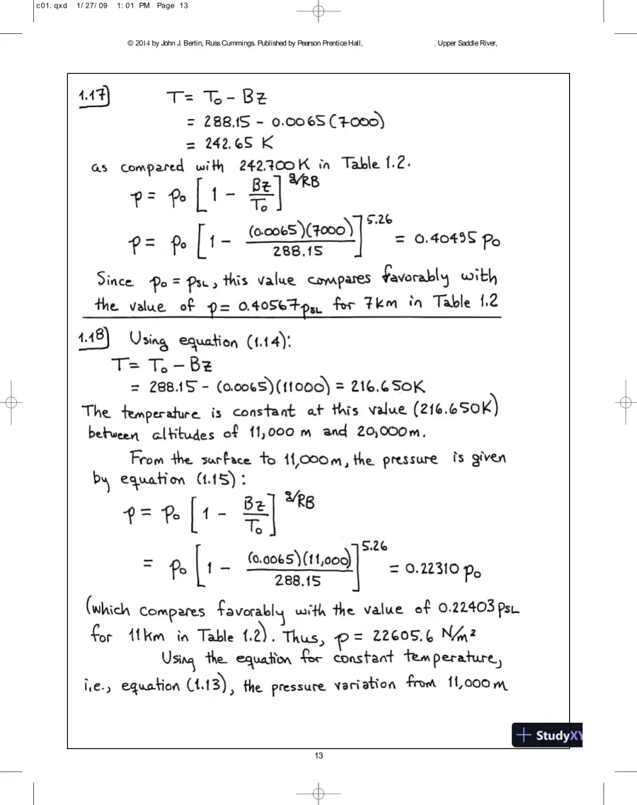 Solution Manual for Aerodynamics for Engineers, 6th Edition, page 14