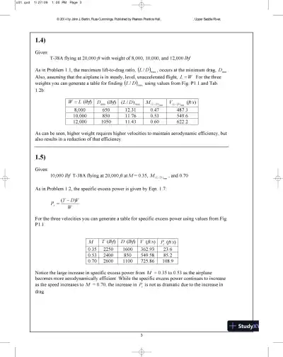 Solution Manual for Aerodynamics for Engineers, 6th Edition - Page 4 preview image
