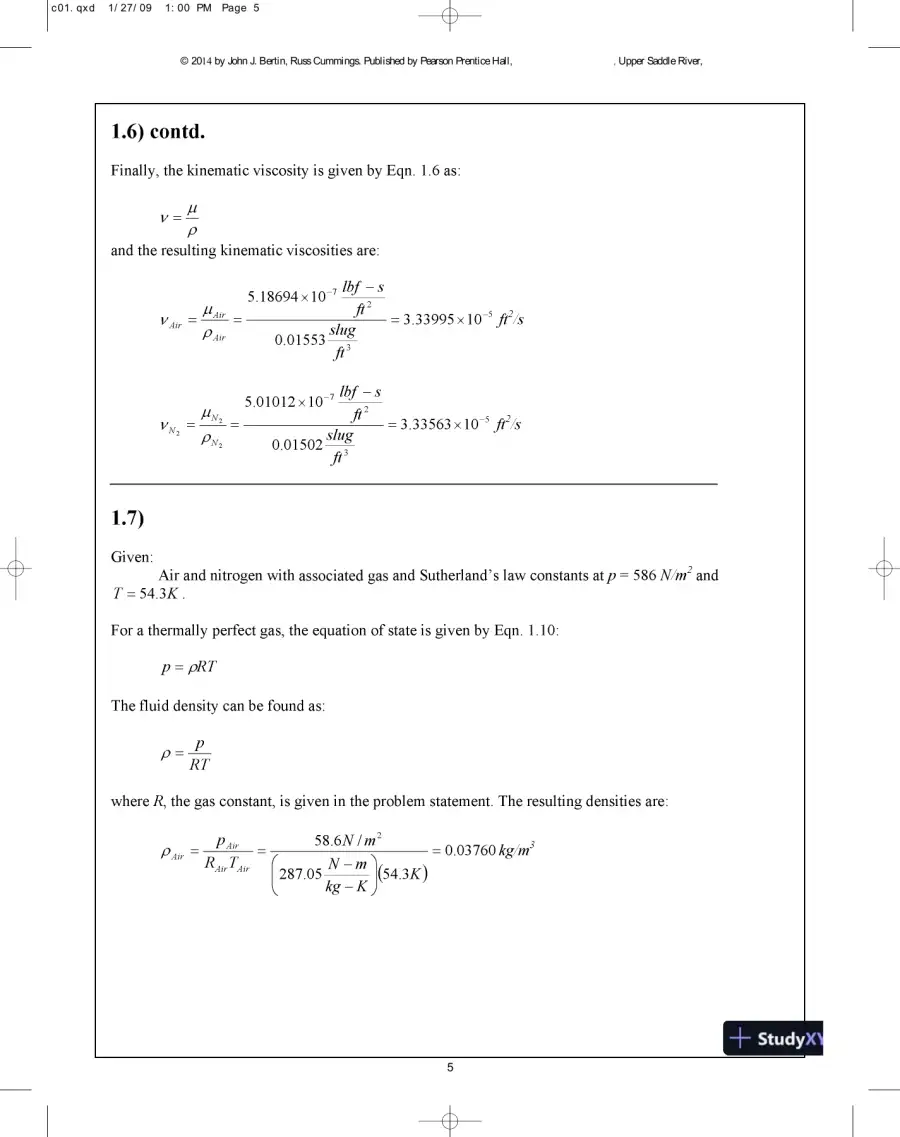 Solution Manual for Aerodynamics for Engineers, 6th Edition, page 6