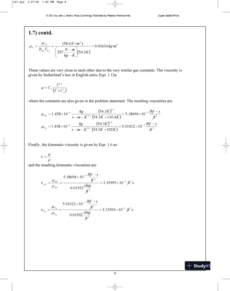Solution Manual for Aerodynamics for Engineers, 6th Edition, page 7