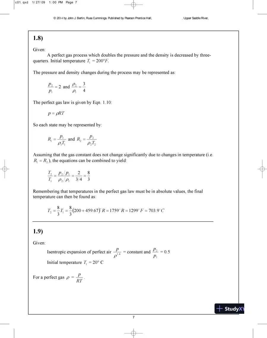 Solution Manual for Aerodynamics for Engineers, 6th Edition, page 8
