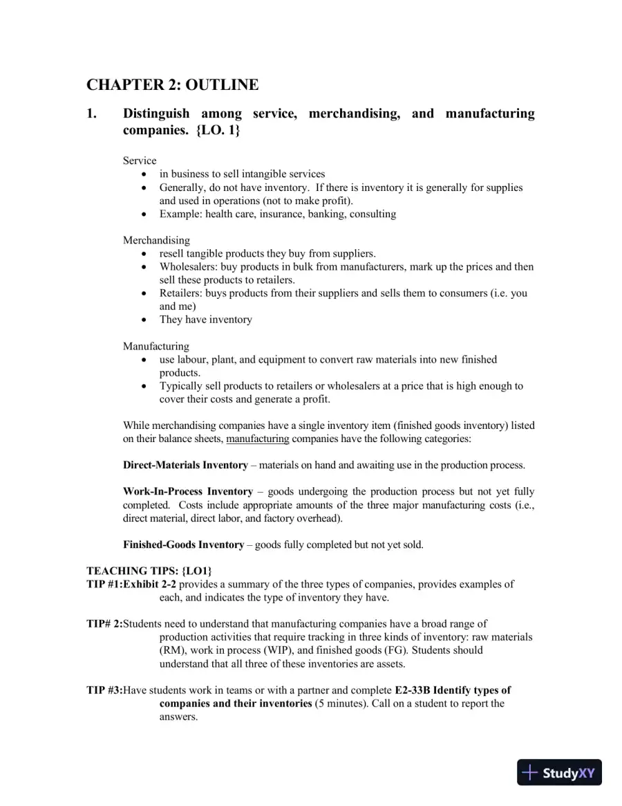 Managerial Accounting, Third Canadian Edition Class Notes, page 19