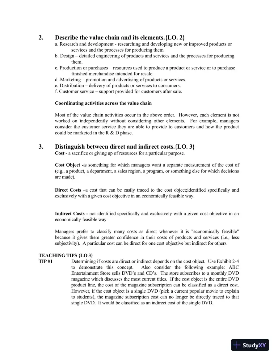 Managerial Accounting, Third Canadian Edition Class Notes, page 20