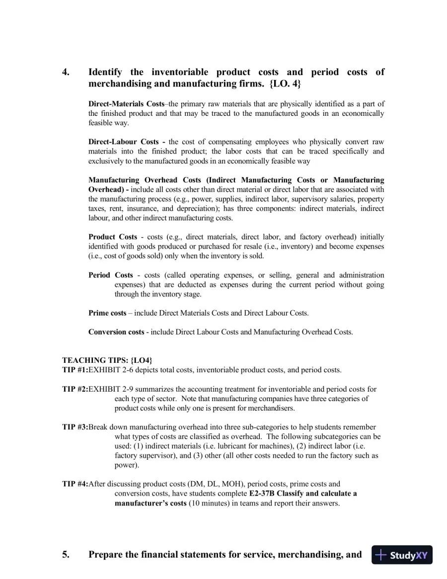 Managerial Accounting, Third Canadian Edition Class Notes, page 21