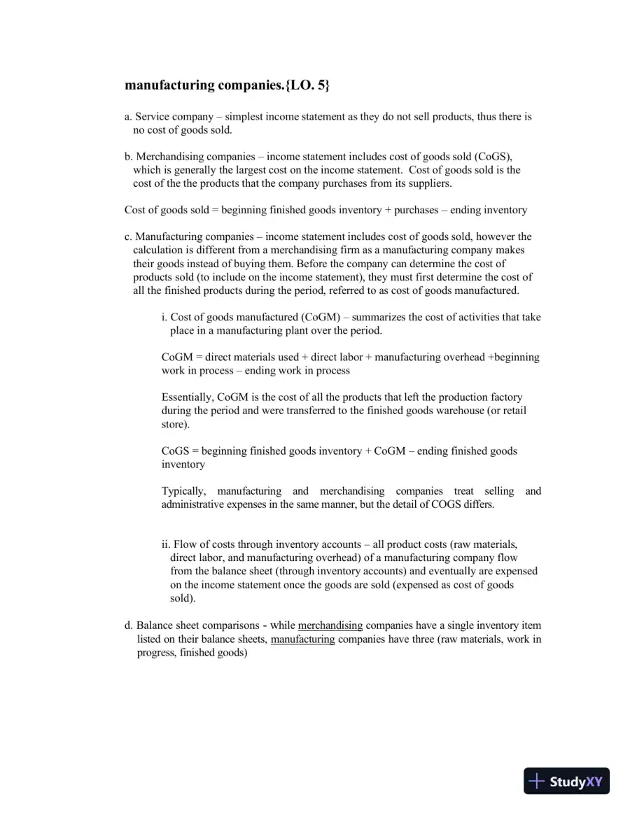 Managerial Accounting, Third Canadian Edition Class Notes, page 22