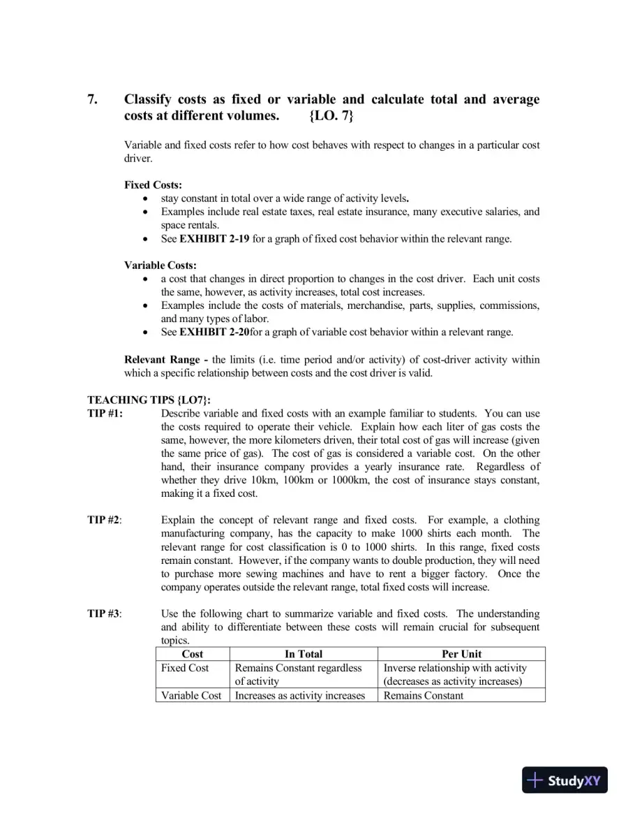 Managerial Accounting, Third Canadian Edition Class Notes, page 24