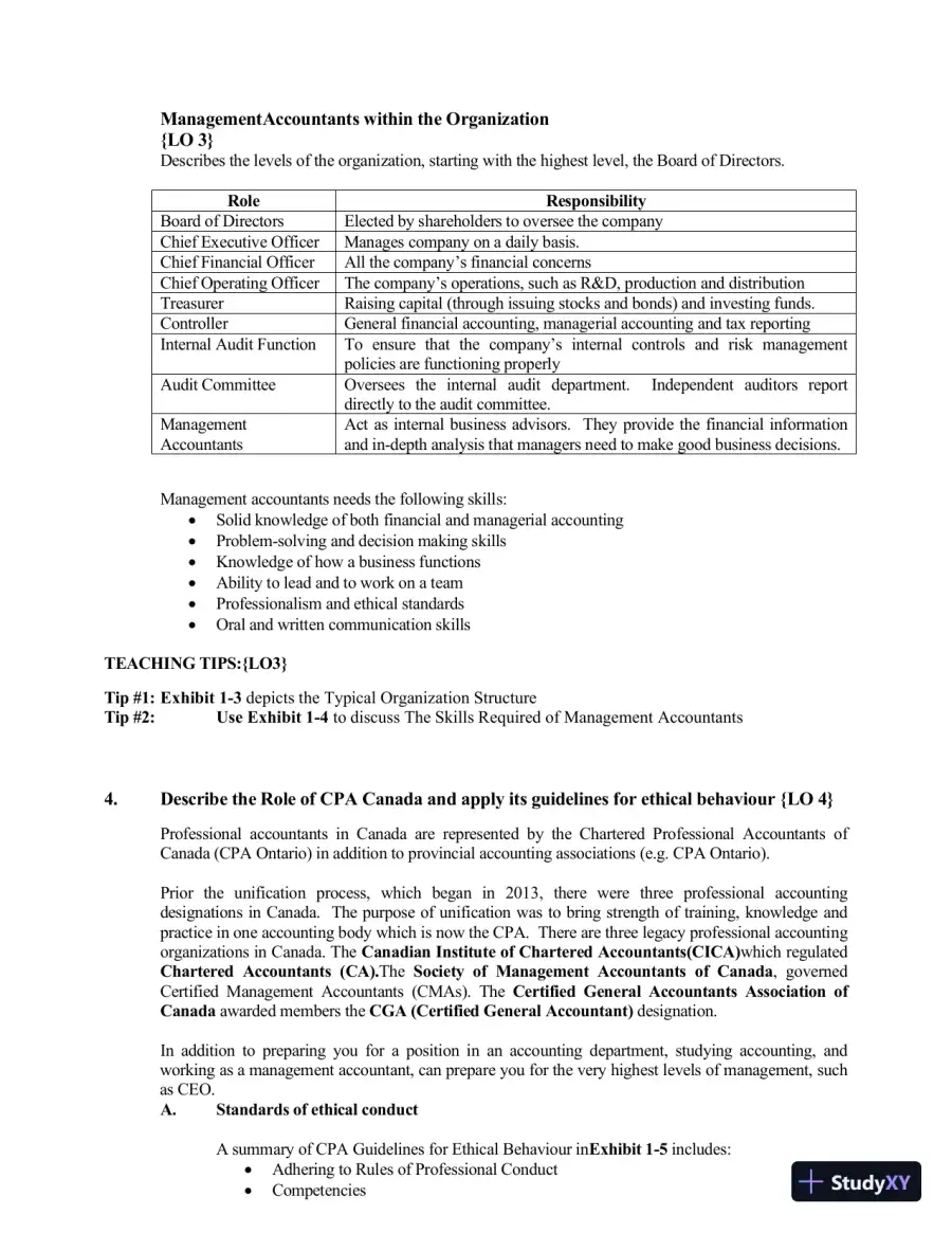 Managerial Accounting, Third Canadian Edition Class Notes, page 6