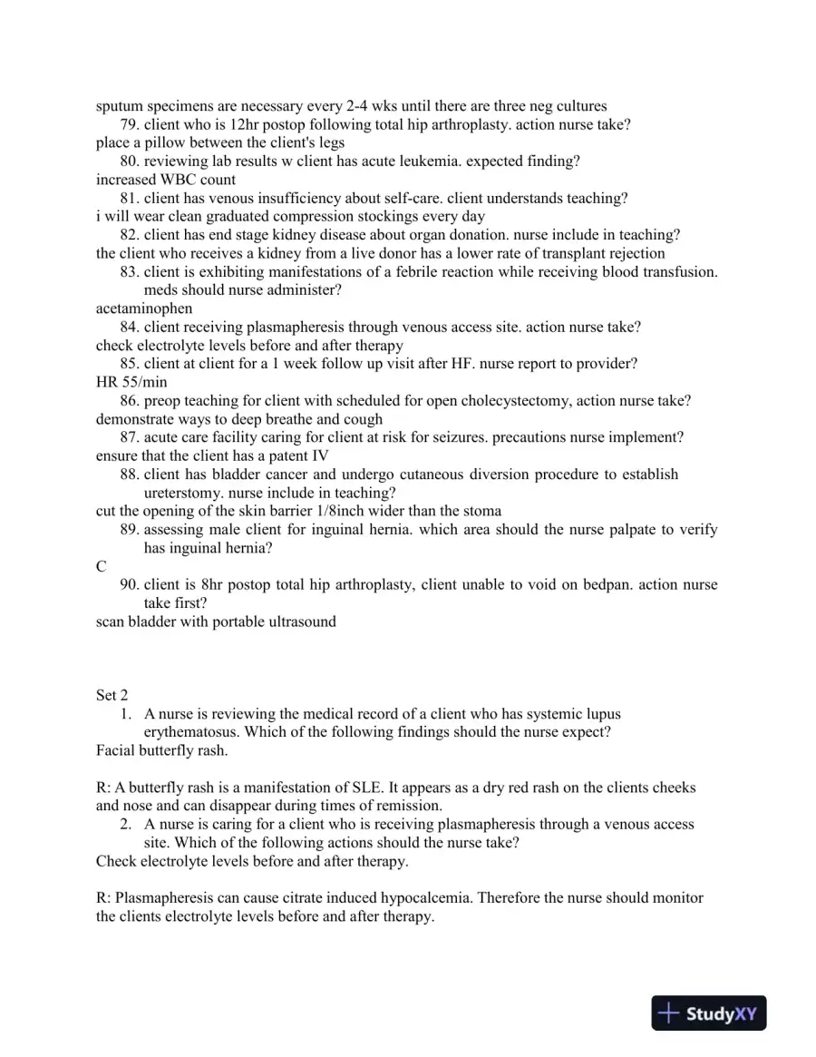 2023 ATI Medical Surgical Practice Exam With Answers (184 Solved Questions), page 7