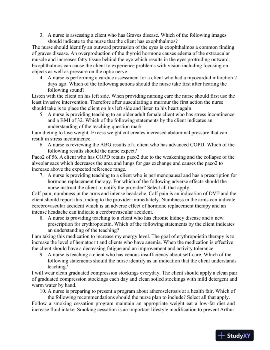 2023 ATI Medical Surgical Practice Exam With Answers (184 Solved Questions), page 8