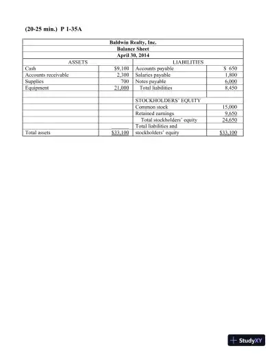 Solution Manual for Financial Accounting, 3rd Edition - Page 26 preview image