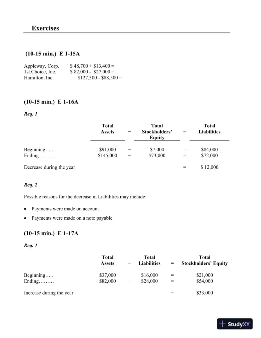Solution Manual for Financial Accounting, 3rd Edition, page 9