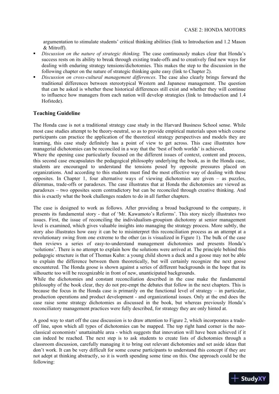 Strategy, 4th Edition Solution Manual, page 12