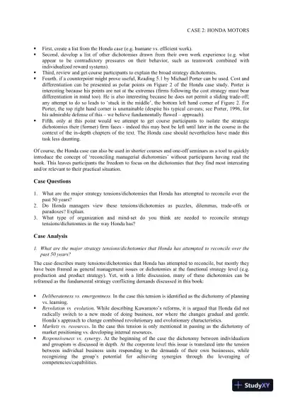 Strategy, 4th Edition Solution Manual - Page 13 preview image