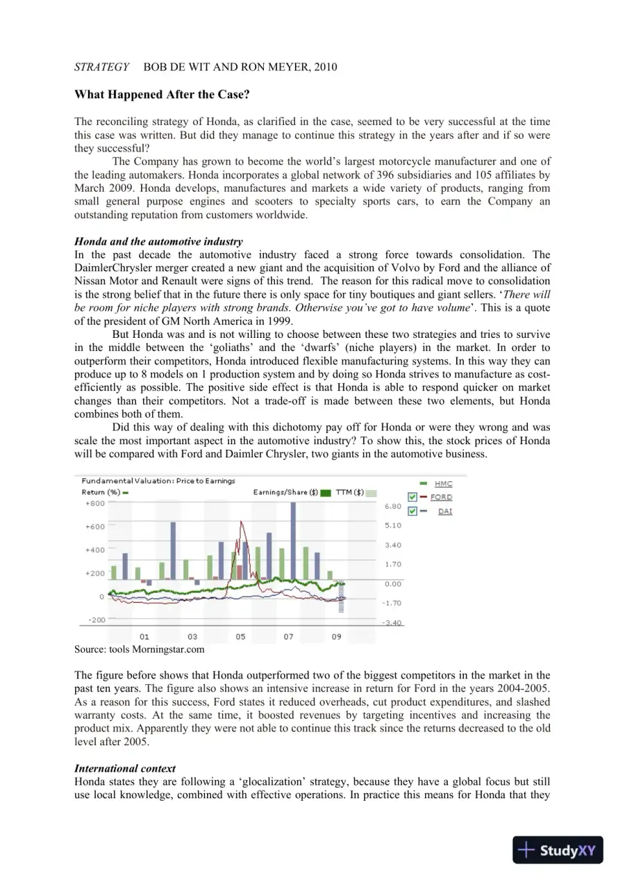 Strategy, 4th Edition Solution Manual, page 16