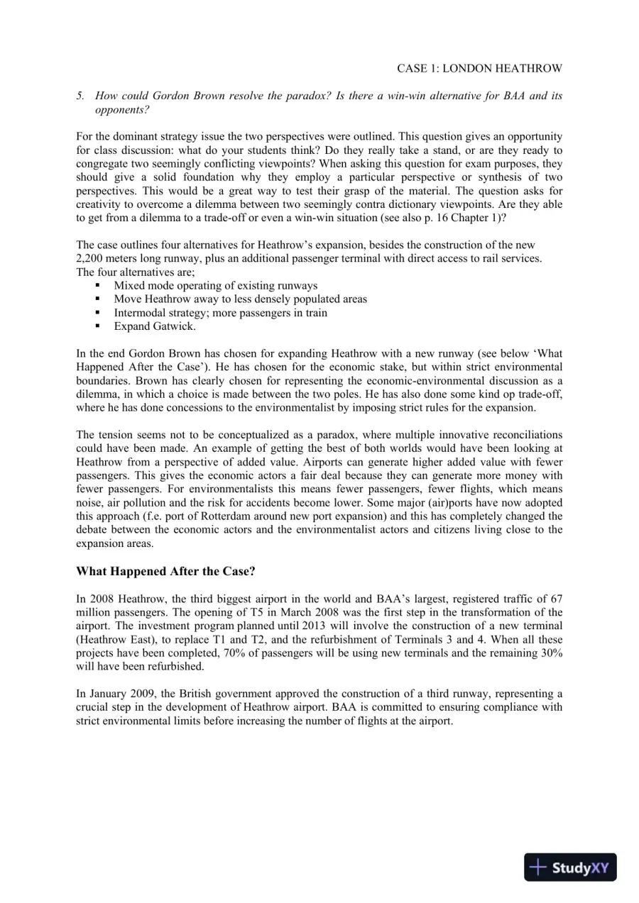 Strategy, 4th Edition Solution Manual, page 9