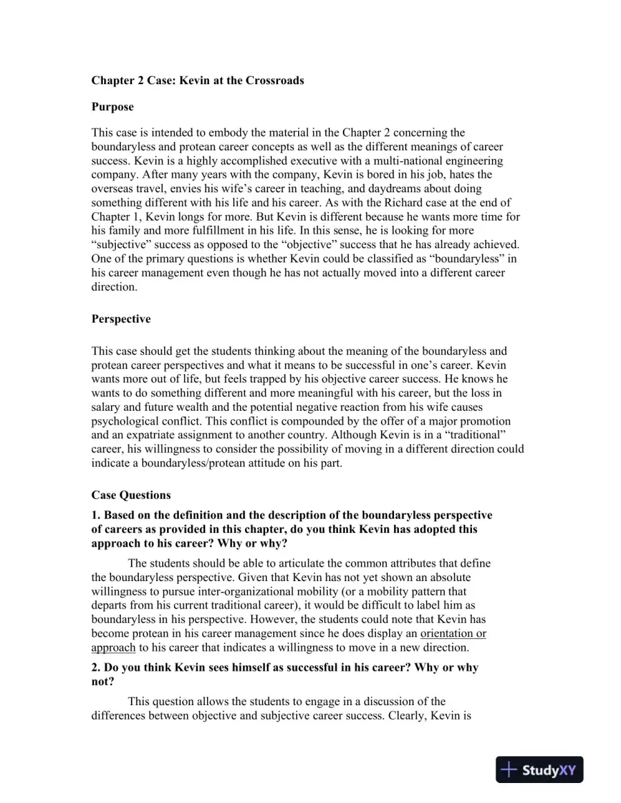 Solution Manual For Career Management, 4th Edition, page 10