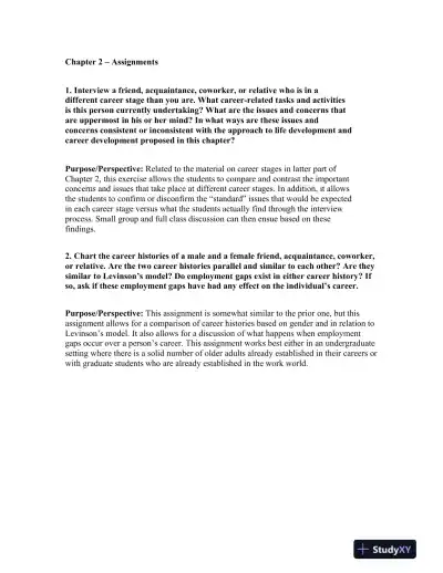 Solution Manual For Career Management, 4th Edition - Page 13 preview image