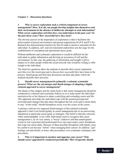 Solution Manual For Career Management, 4th Edition - Page 14 preview image