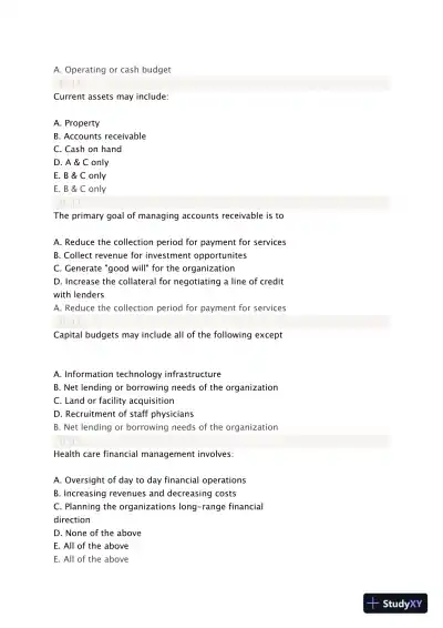 Liberty University BUSI 311 Quiz 4 Complete Solutions Correct Answers Key - Page 10 preview image