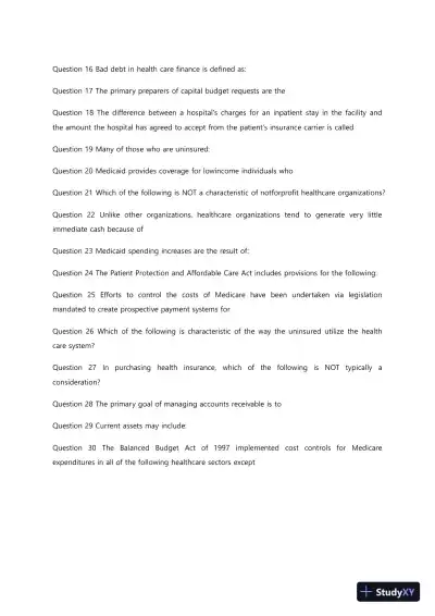 Liberty University BUSI 311 Quiz 4 Complete Solutions Correct Answers Key - Page 3 preview image