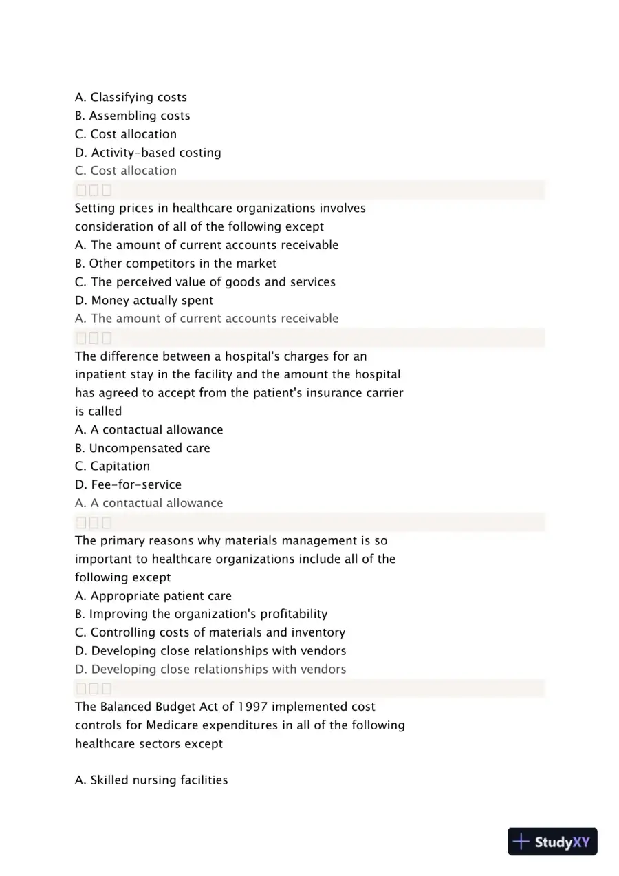 Liberty University BUSI 311 Quiz 4 Complete Solutions Correct Answers Key, page 8
