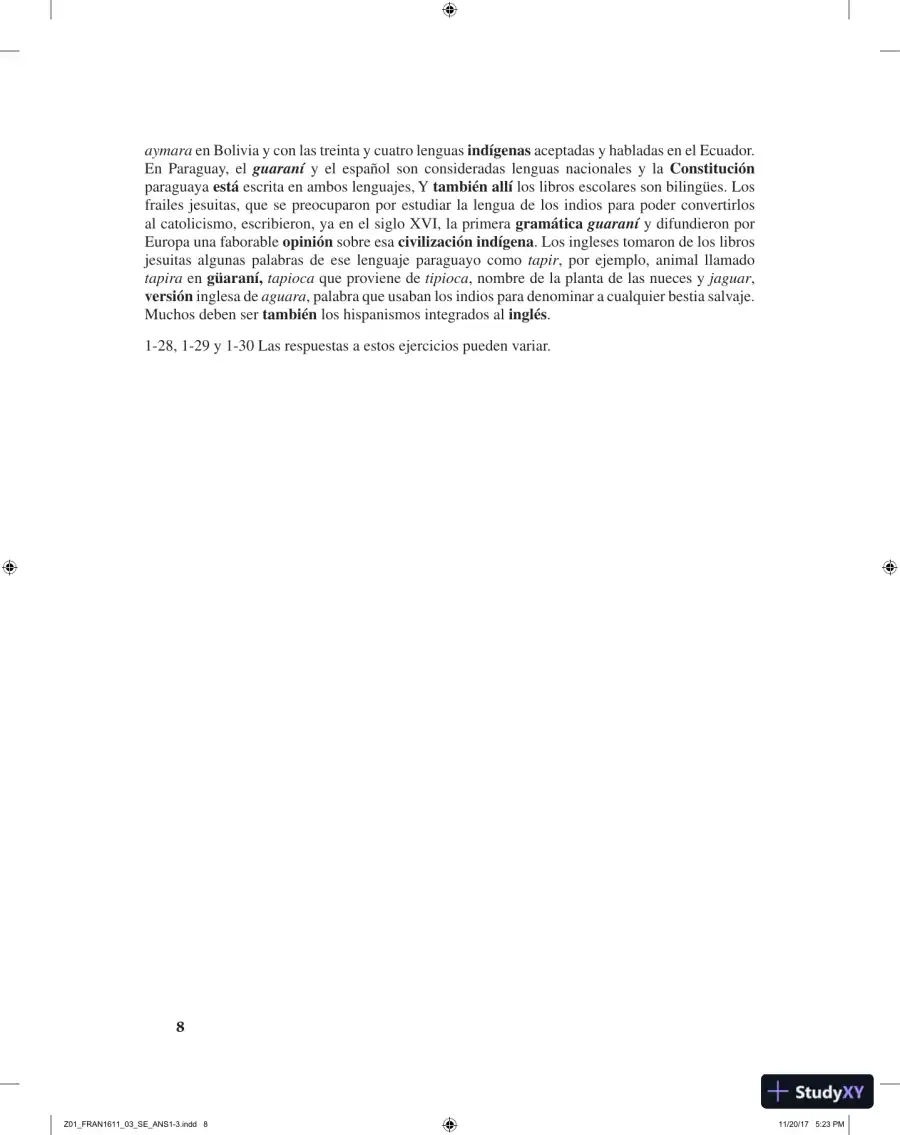 Manual de gram�tica y ortograf�a para hispanos, 3rd Edition Solution Manual, page 10
