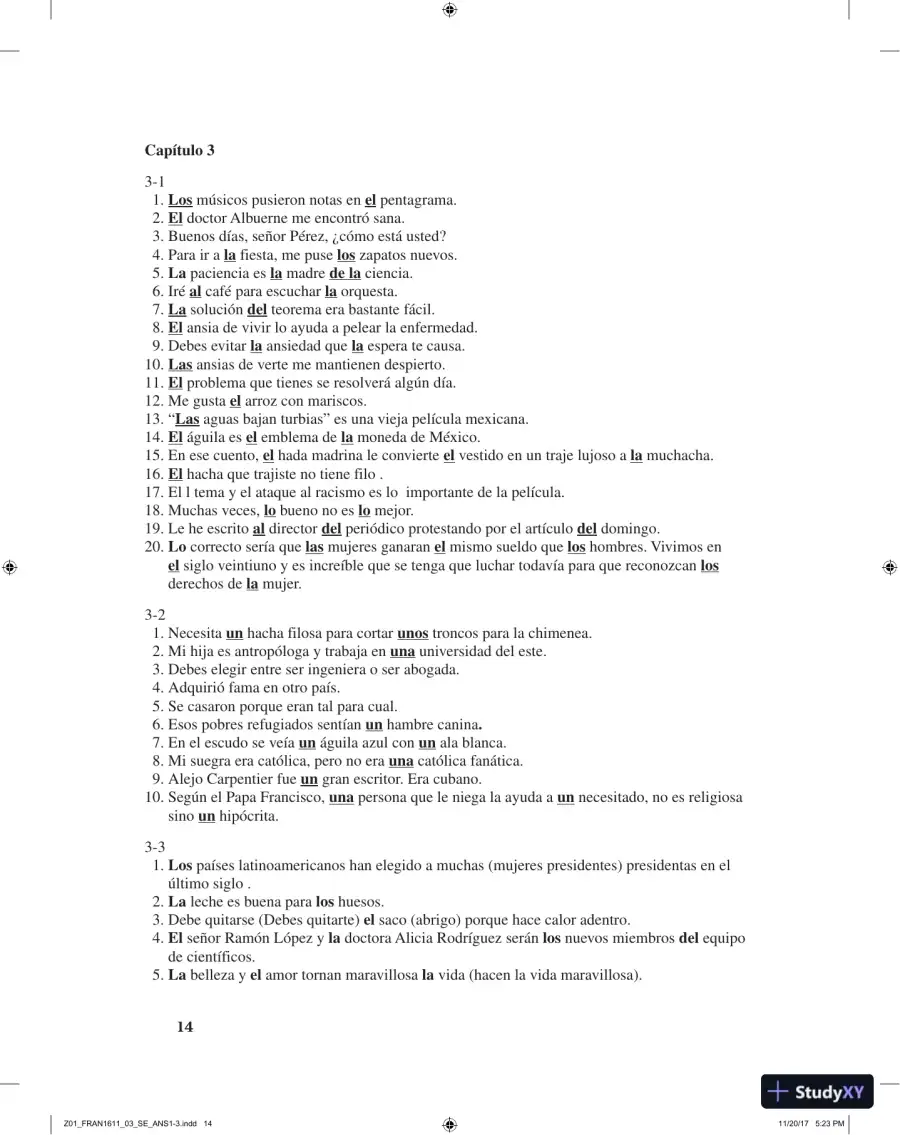 Manual de gram�tica y ortograf�a para hispanos, 3rd Edition Solution Manual, page 16
