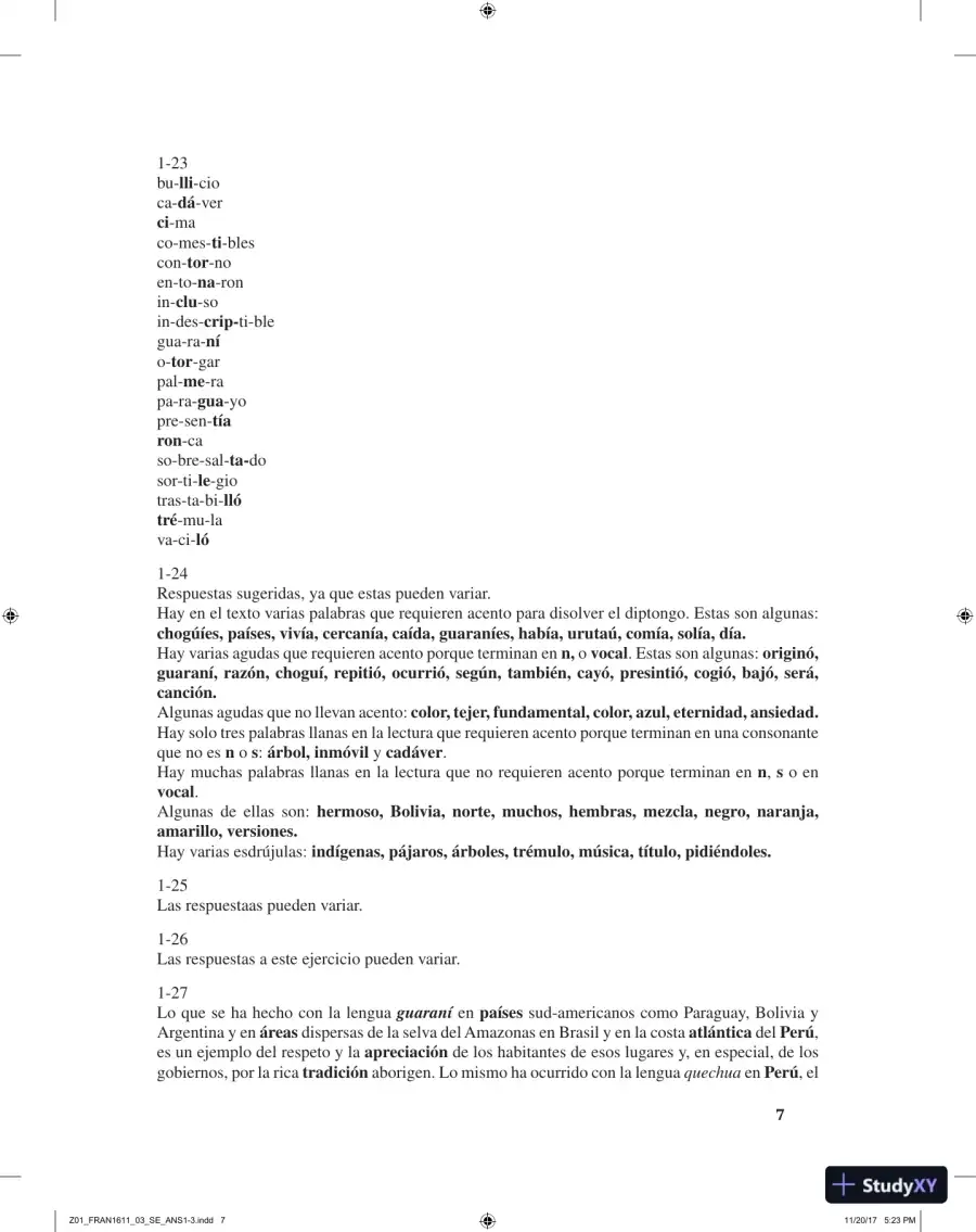 Manual de gram�tica y ortograf�a para hispanos, 3rd Edition Solution Manual, page 9