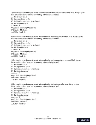 Test Bank For Accounting Information Systems, 13th Edition - Page 12 preview image