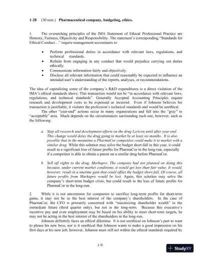 Solution Manual For Cost Accounting, 14th Edition - Page 10 preview image