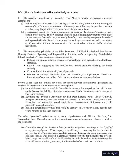Solution Manual For Cost Accounting, 14th Edition - Page 14 preview image