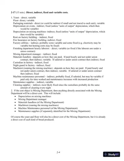 Solution Manual For Cost Accounting, 14th Edition - Page 21 preview image