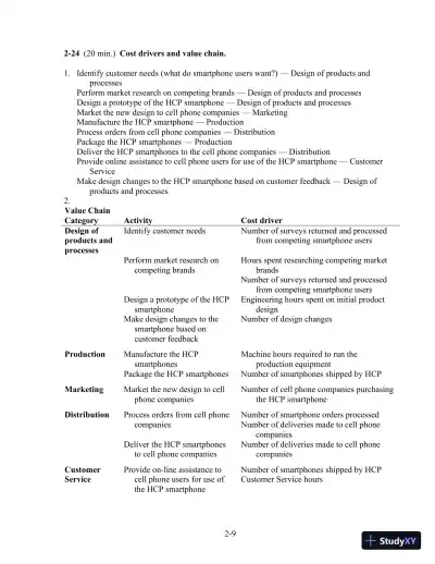 Solution Manual For Cost Accounting, 14th Edition - Page 26 preview image