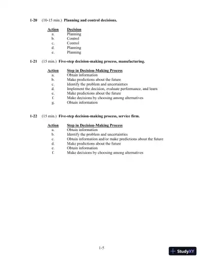 Solution Manual For Cost Accounting, 14th Edition - Page 6 preview image