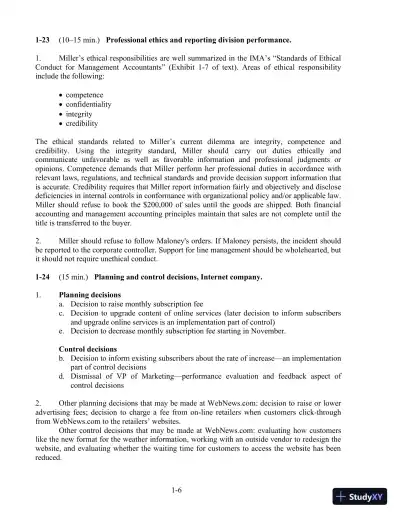 Solution Manual For Cost Accounting, 14th Edition - Page 7 preview image