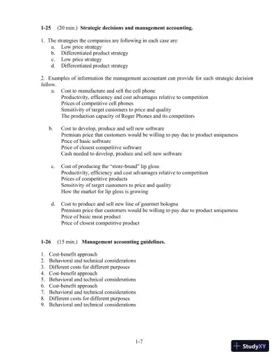 Solution Manual For Cost Accounting, 14th Edition - Page 8 preview image