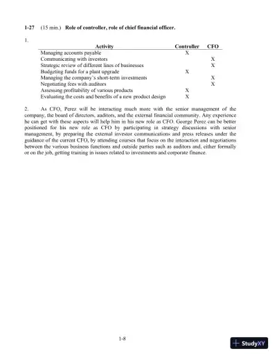 Solution Manual For Cost Accounting, 14th Edition - Page 9 preview image