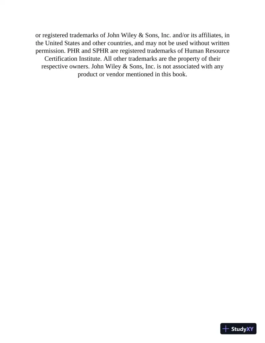 PHR and SPHR Professional in Human Resources Certification Complete Study Guide (2019), page 12