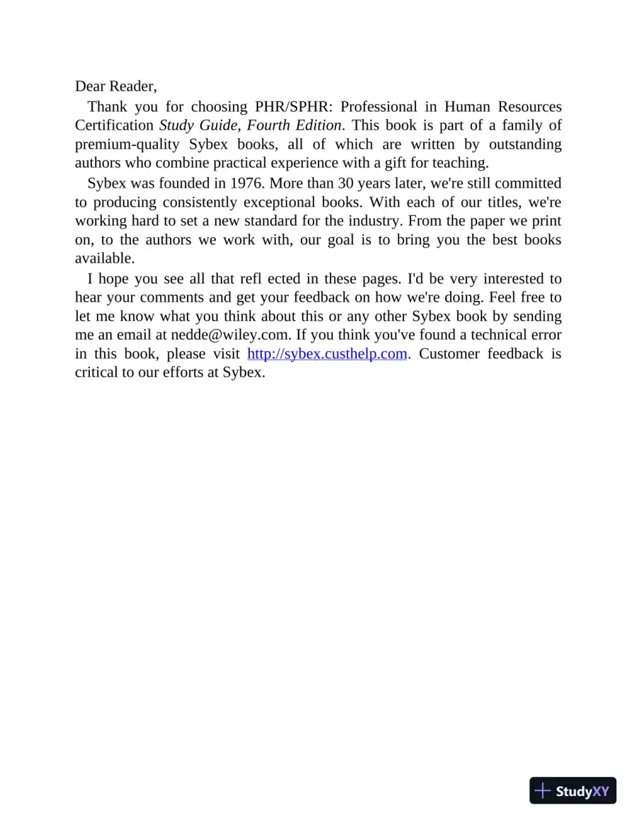 PHR and SPHR Professional in Human Resources Certification Complete Study Guide (2019), page 13