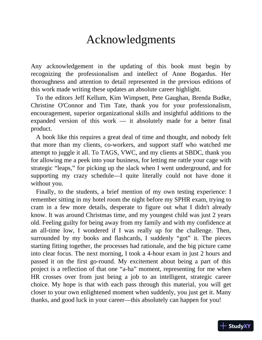 PHR and SPHR Professional in Human Resources Certification Complete Study Guide (2019), page 15